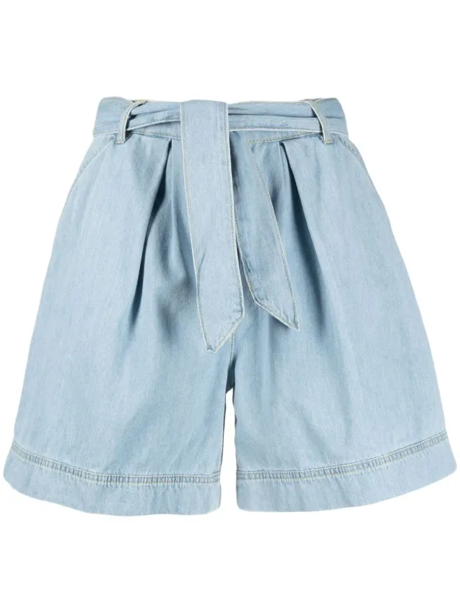 PINKO PINKO ベルト付きデニムショーツ ブルーの商品画像