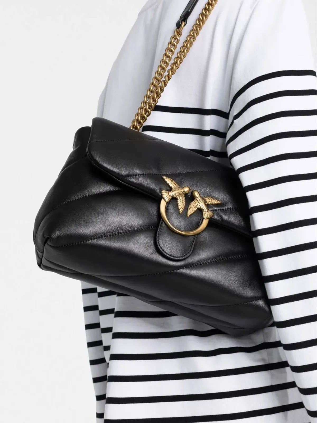 PINKO ミニクラシック ラブバード ディテール ショルダーバッグ - 画像3
