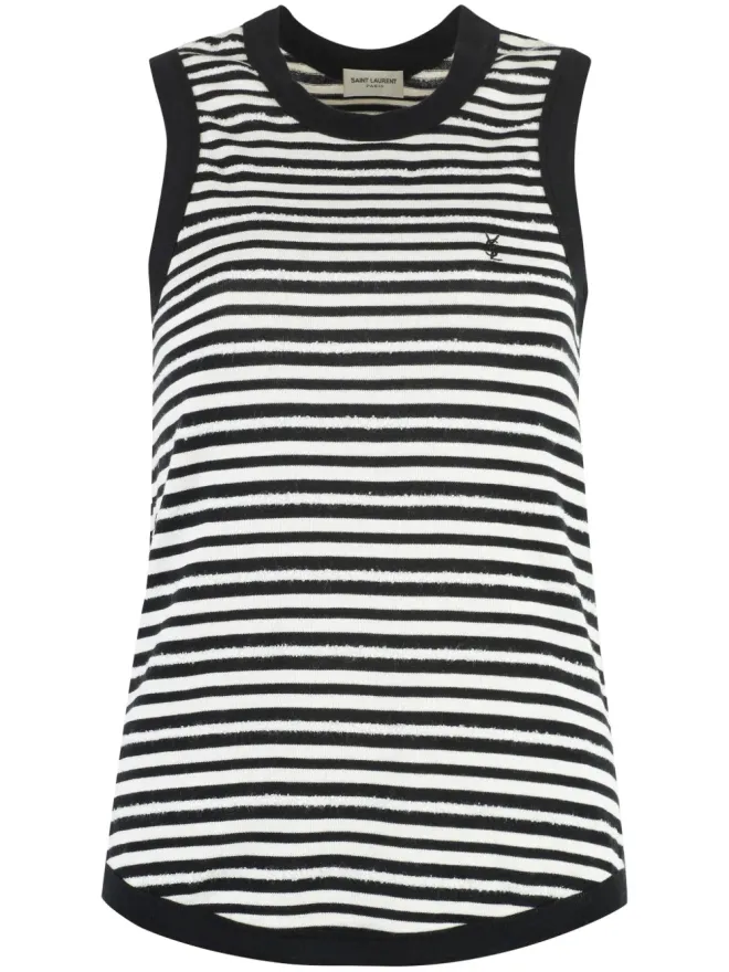 Saint Laurent Saint Laurent ストライプ柄タンクトップの商品画像