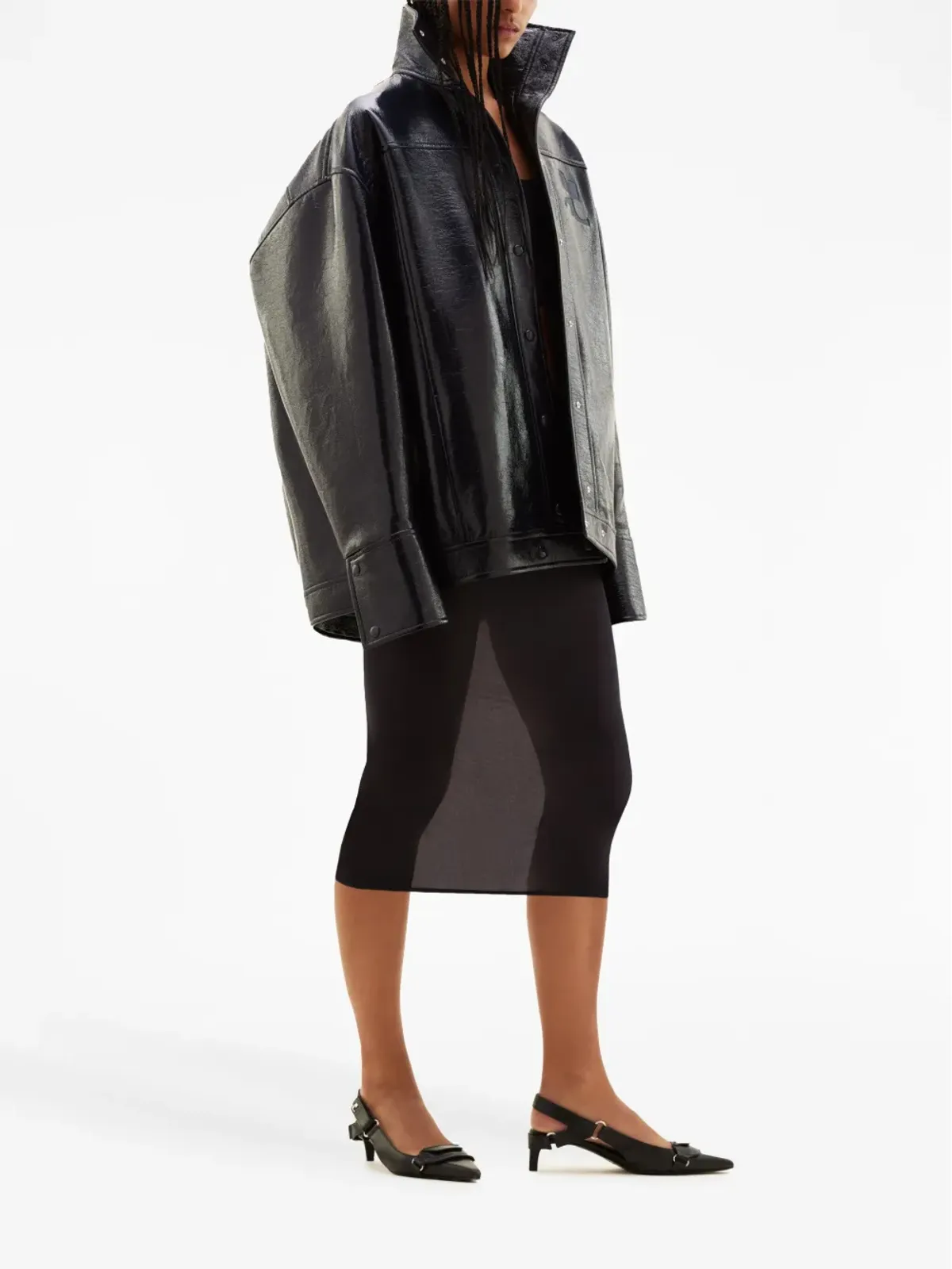 Courrèges アイコニック オーバーサイズ ヴィニル ジャケット - 画像3