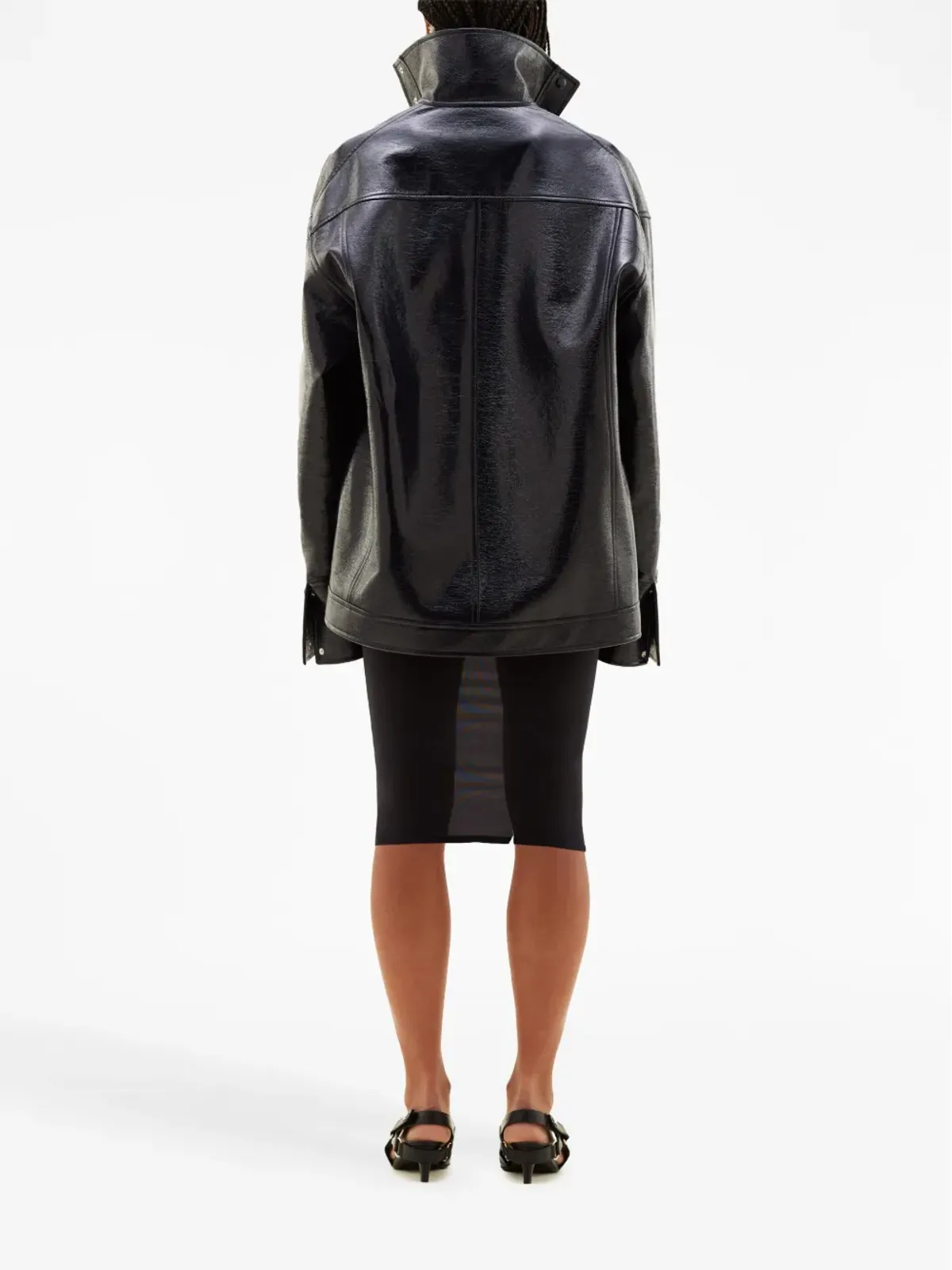 Courrèges アイコニック オーバーサイズ ヴィニル ジャケット - 画像4