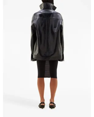 Courrèges アイコニック オーバーサイズ ヴィニル ジャケット - サムネイル4