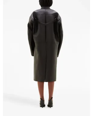 Courrèges ロゴデボスドレザーコート - サムネイル4