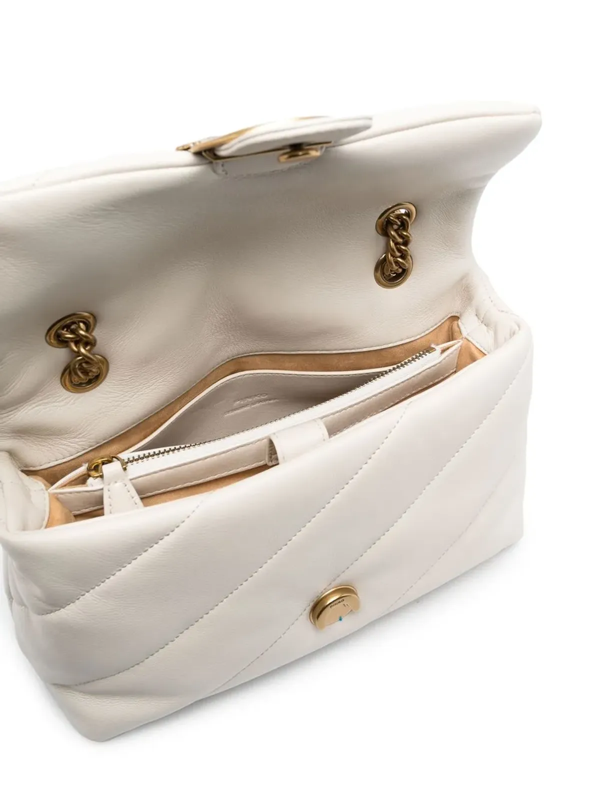 PINKO Love Classic Puff クロスボディバッグ - White - 画像5