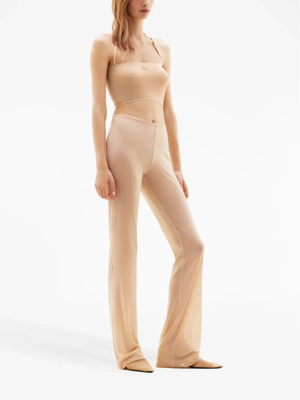 Courrèges 2nd-Skin 刺繍ロゴ ブラトップ - 画像3