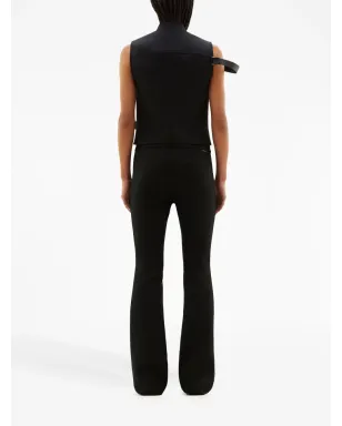 Courrèges ディストレストエフェクト フレアパンツ ブラック - サムネイル4
