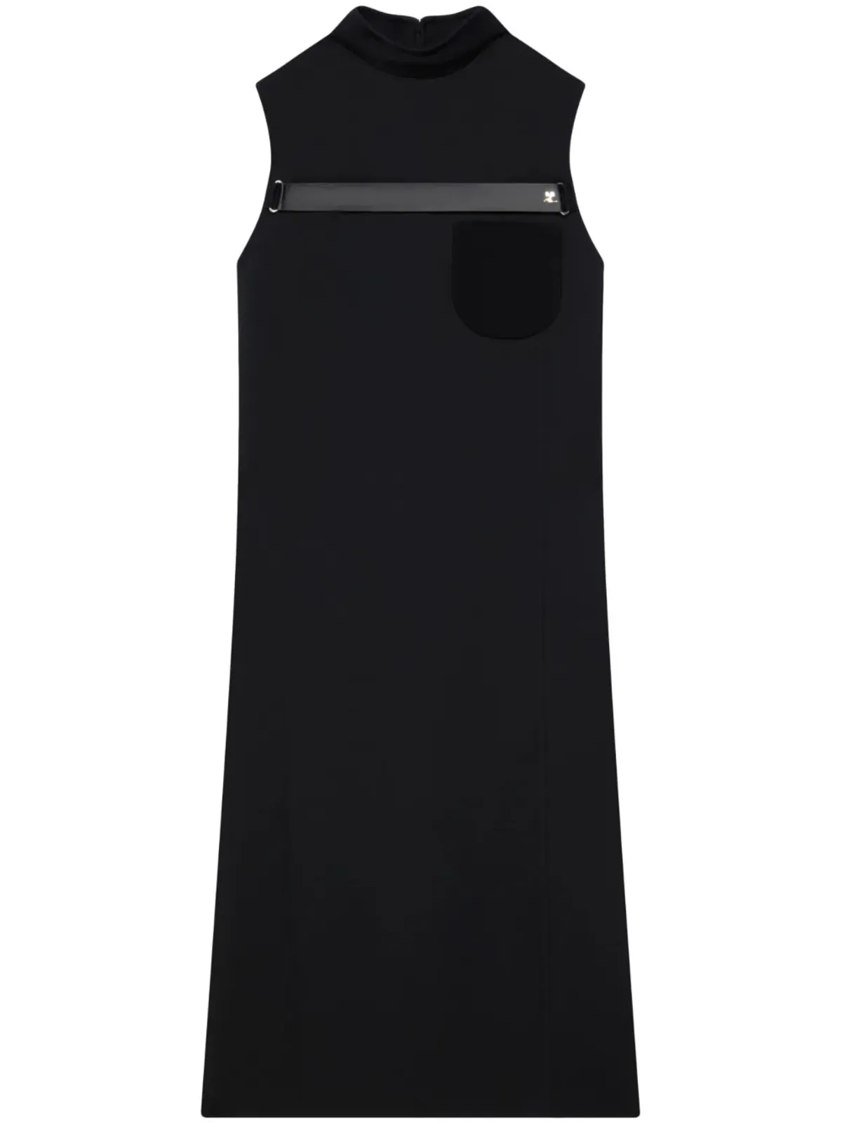 Courrèges ストラップ付きテーラードツイルドレス - 画像1