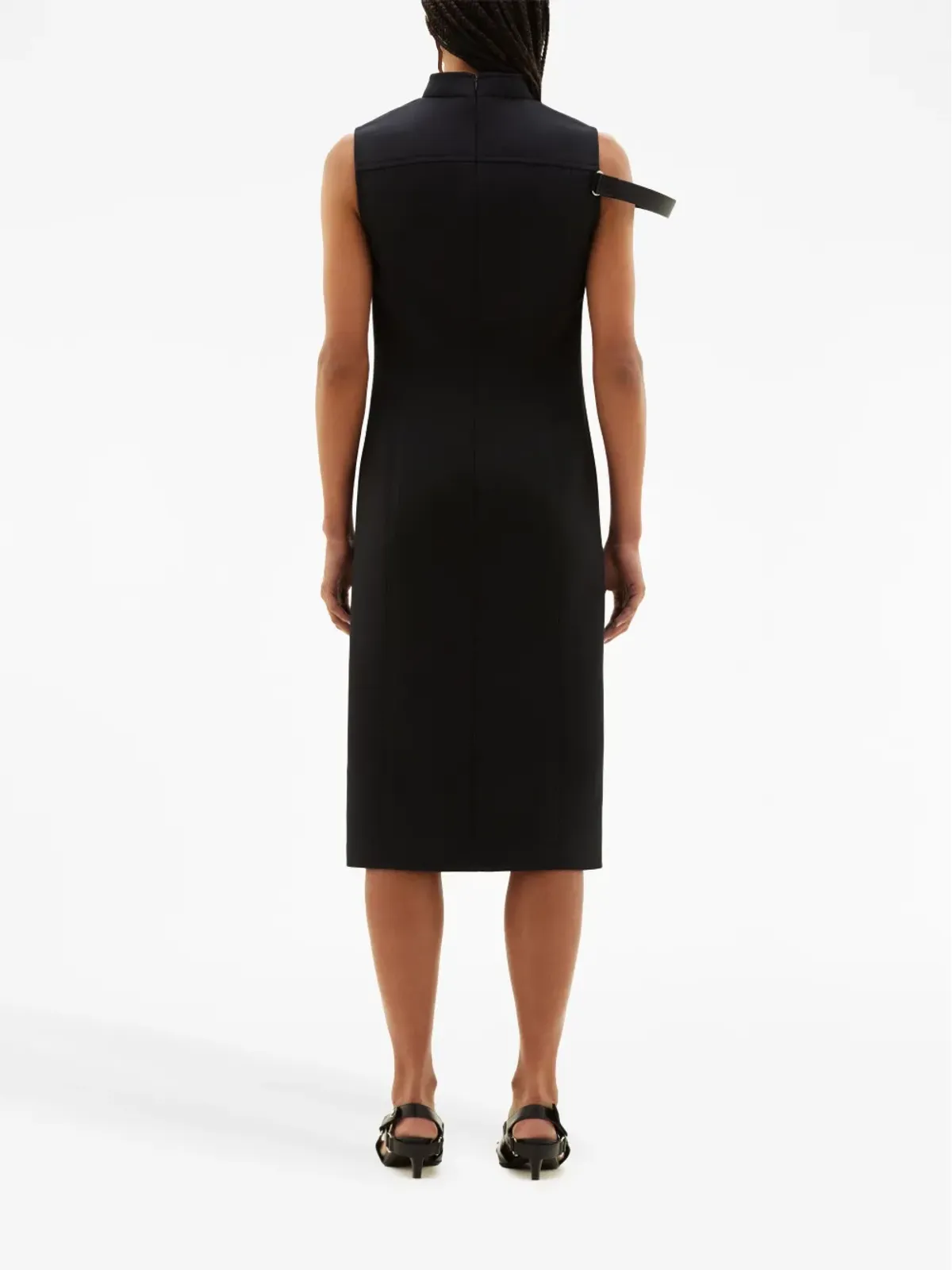 Courrèges ストラップ付きテーラードツイルドレス - 画像4
