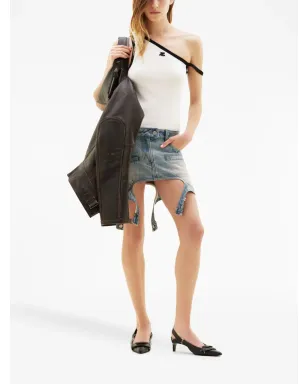 Courrèges カットアウトデニムミニスカート - サムネイル2