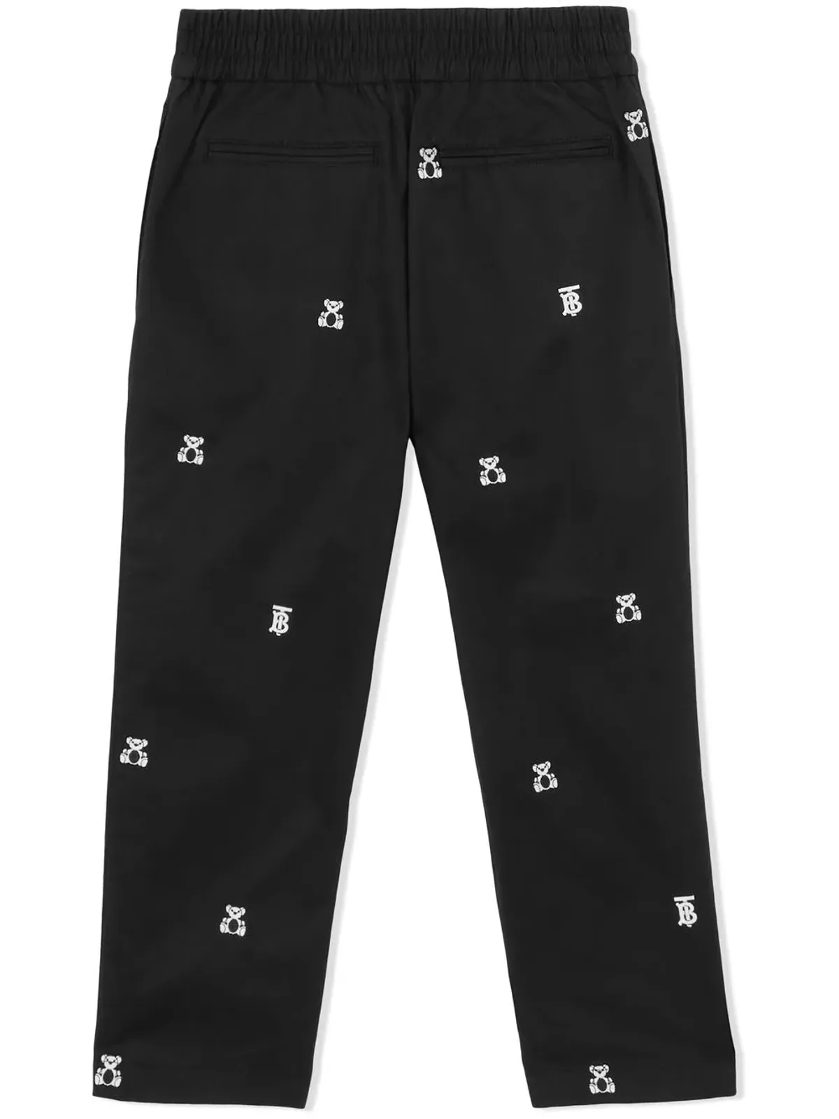 Burberry Kids トーマスベア刺繍ストレートレッグパンツ - 画像2