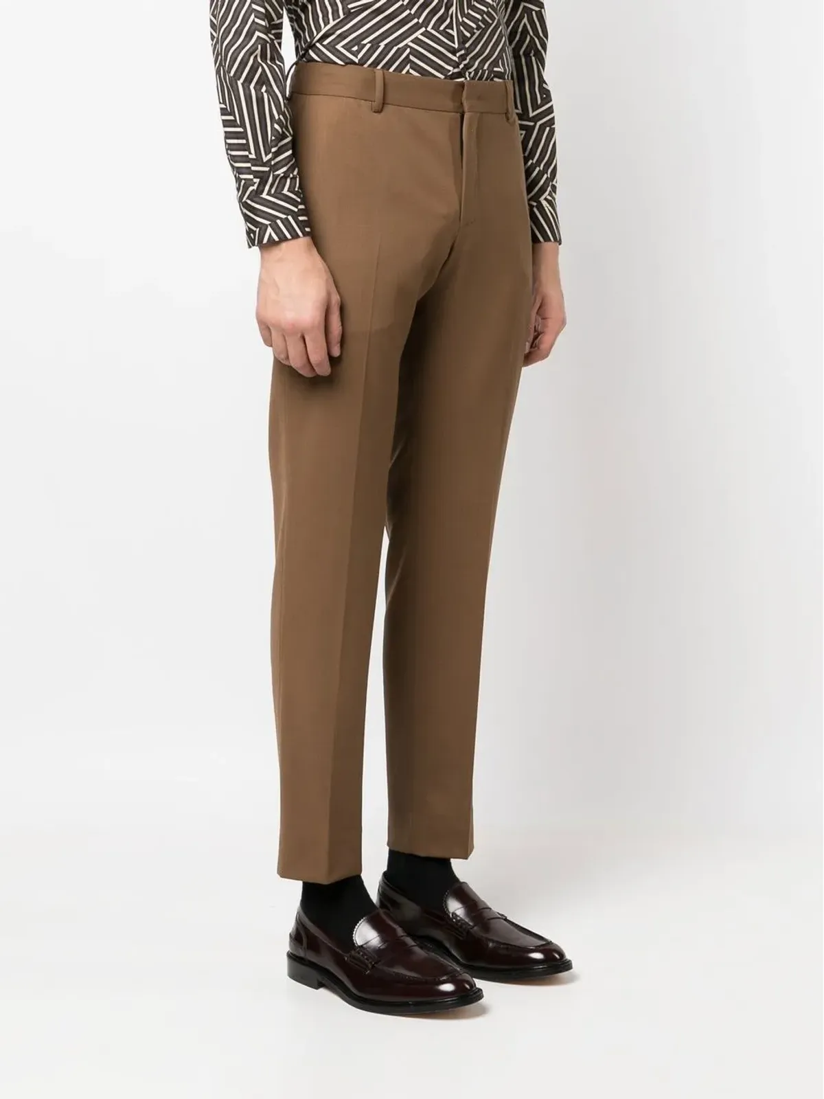 PT Torino ストレッチウール テーパードパンツ - 画像3