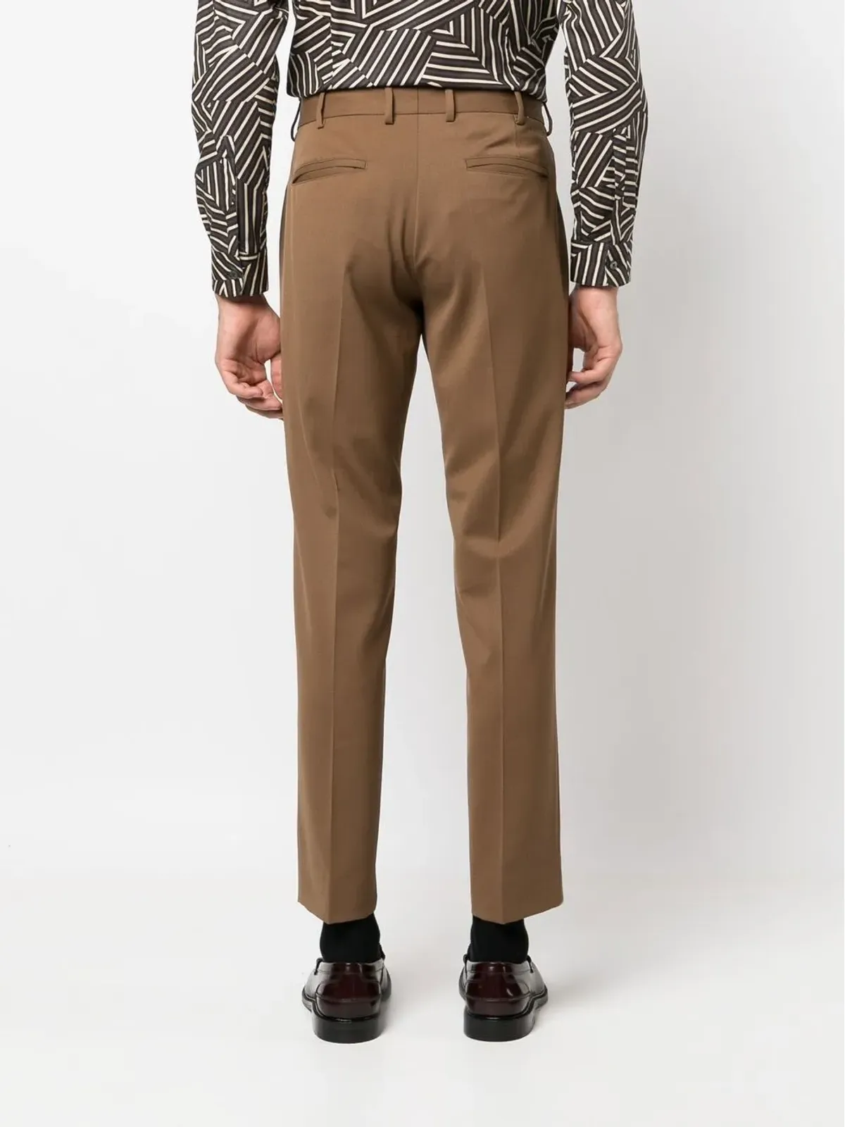 PT Torino ストレッチウール テーパードパンツ - 画像4