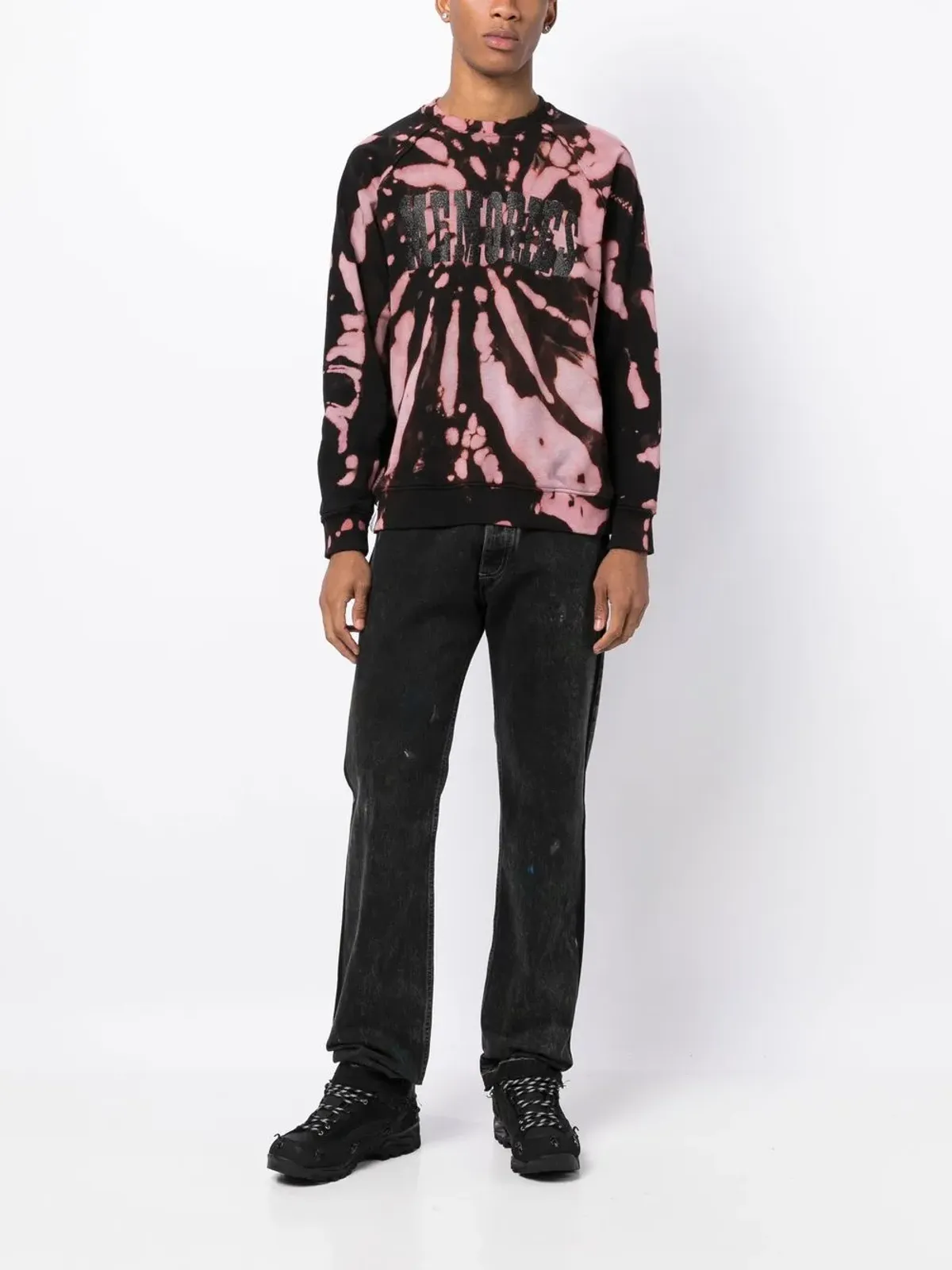 Stain Shade x Hiroshi Fujiwara ブリーチ加工スウェットシャツ - ブラック - 画像2