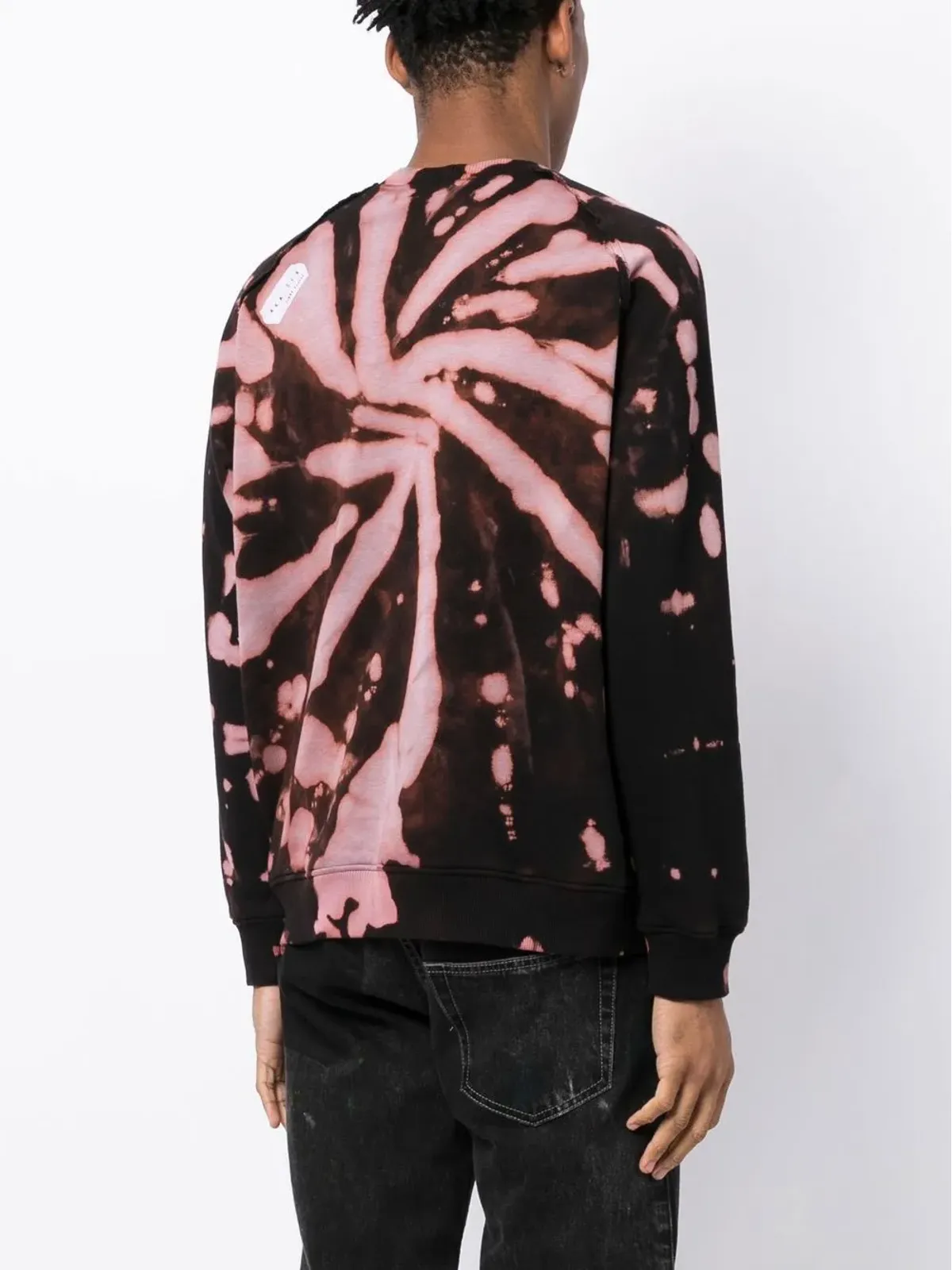 Stain Shade x Hiroshi Fujiwara ブリーチ加工スウェットシャツ - ブラック - 画像4