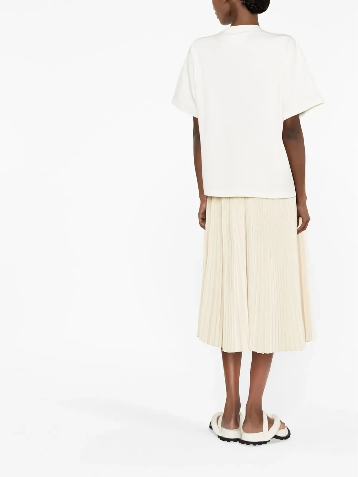 Jil Sander ロゴプリントディテール Tシャツ - 画像4