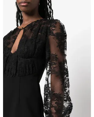 Gucci lace-embellished evening dress - Black - サムネイル5