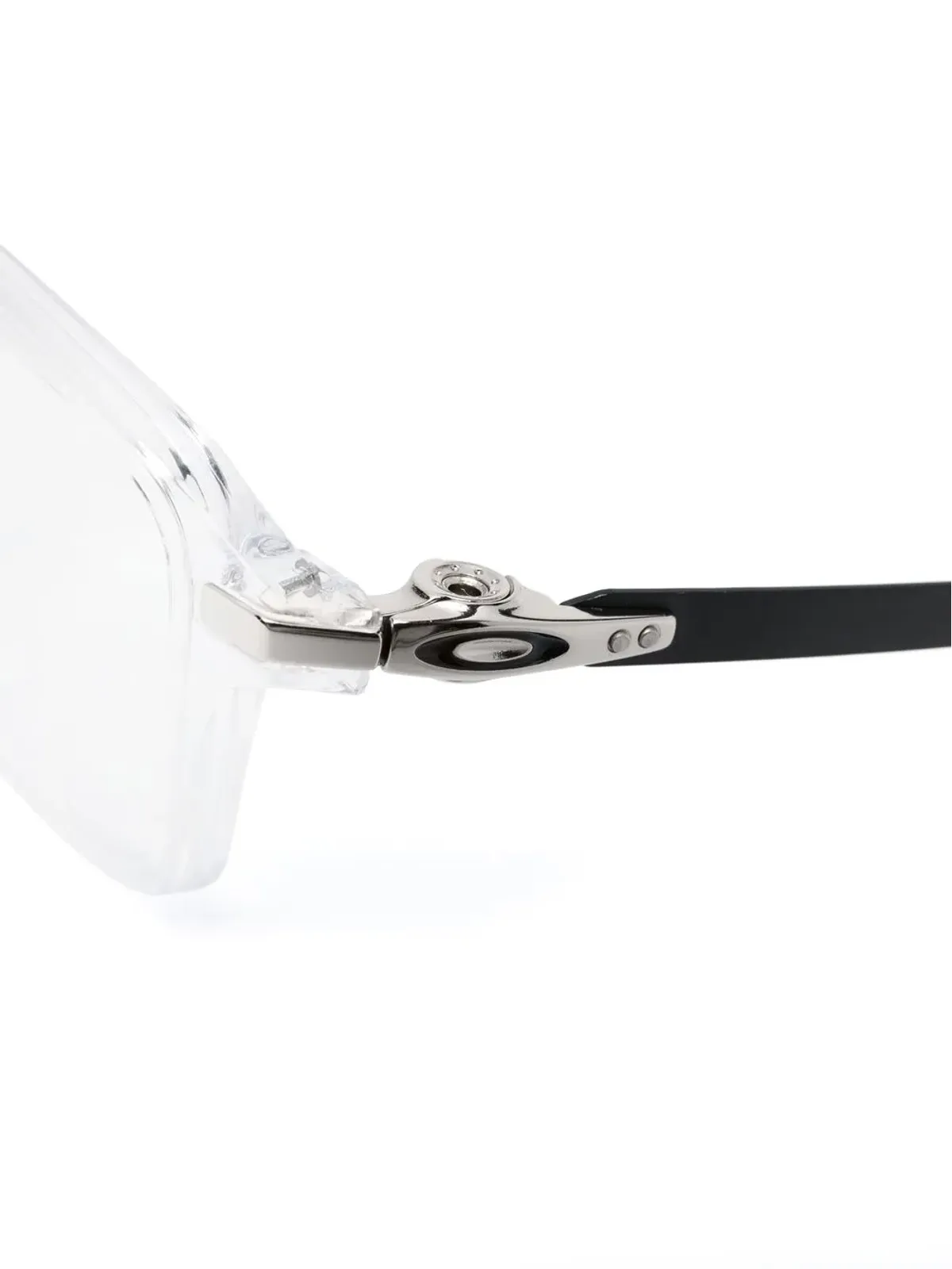 Oakley ロゴプレート付き長方形フレーム メガネ - 画像3