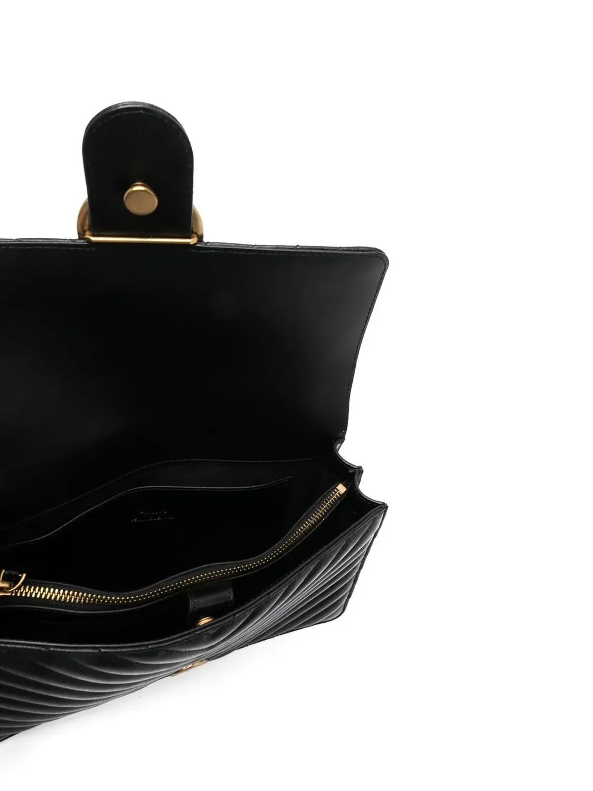 PINKO Classic Icon chevron-quilted Love-bag - 画像5