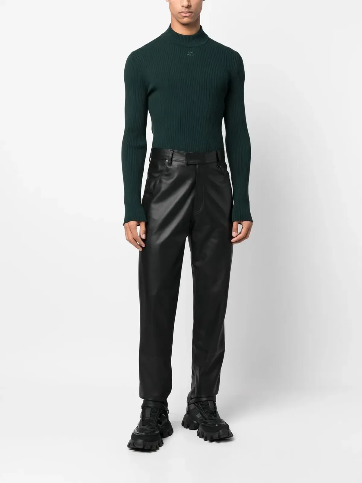 Courrèges リブ編みニットセーター - 画像2