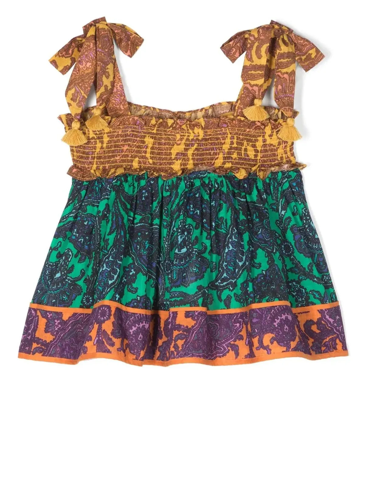 ZIMMERMANN Kids コントラストパネル ミディドレス - 画像2