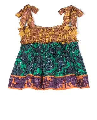 ZIMMERMANN Kids コントラストパネル ミディドレス - サムネイル2