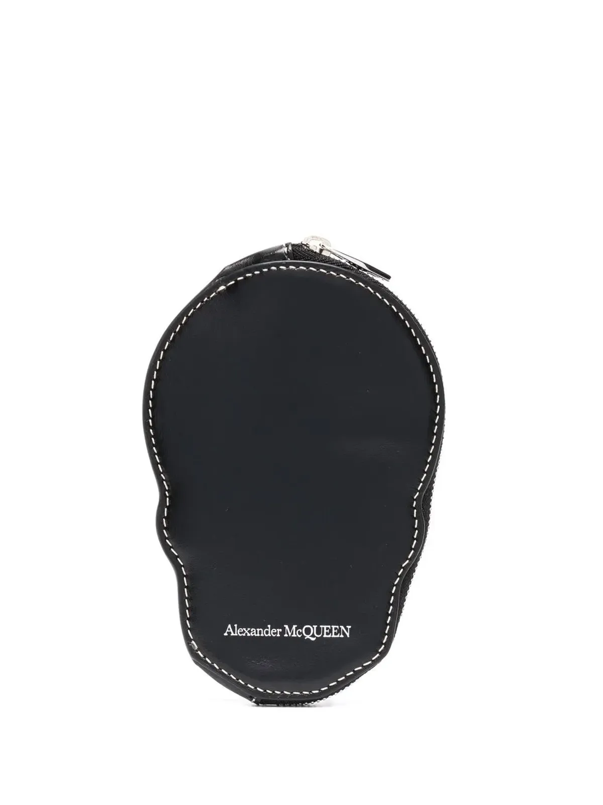 Alexander McQueen スカル・オールアラウンドジップ ウォレット - ブラック - 画像1
