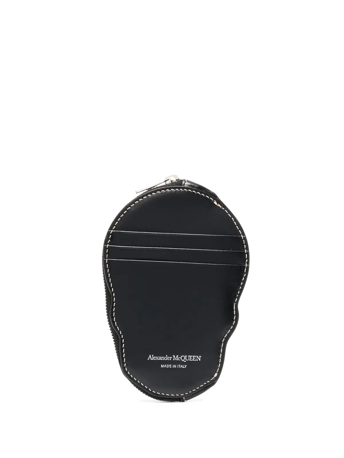 Alexander McQueen スカル・オールアラウンドジップ ウォレット - ブラック - 画像2