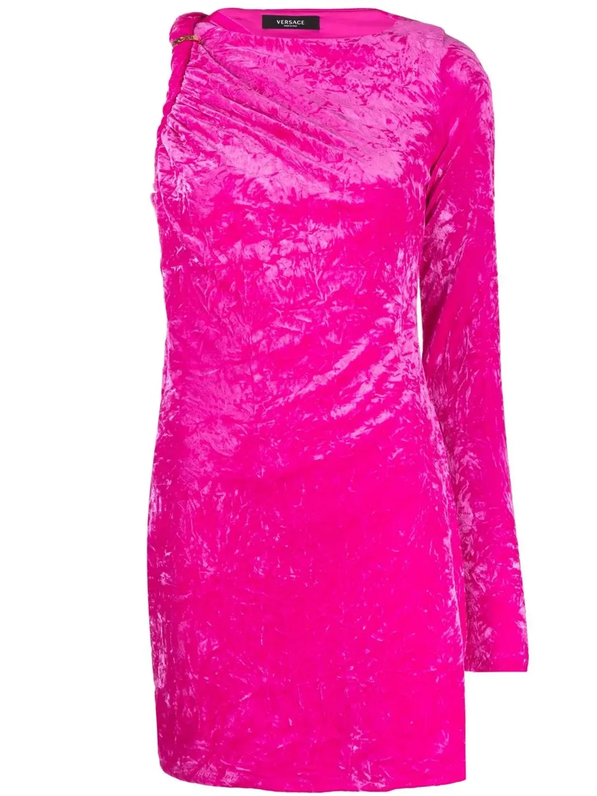 Versace ロールドベルベット ミニドレス - ピンク - 画像1