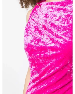 Versace ロールドベルベット ミニドレス - ピンク - サムネイル5