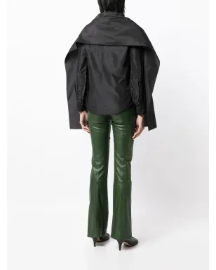 Saint Laurent Pre-Owned ケープレイヤード・シルク・ブラウス - サムネイル4