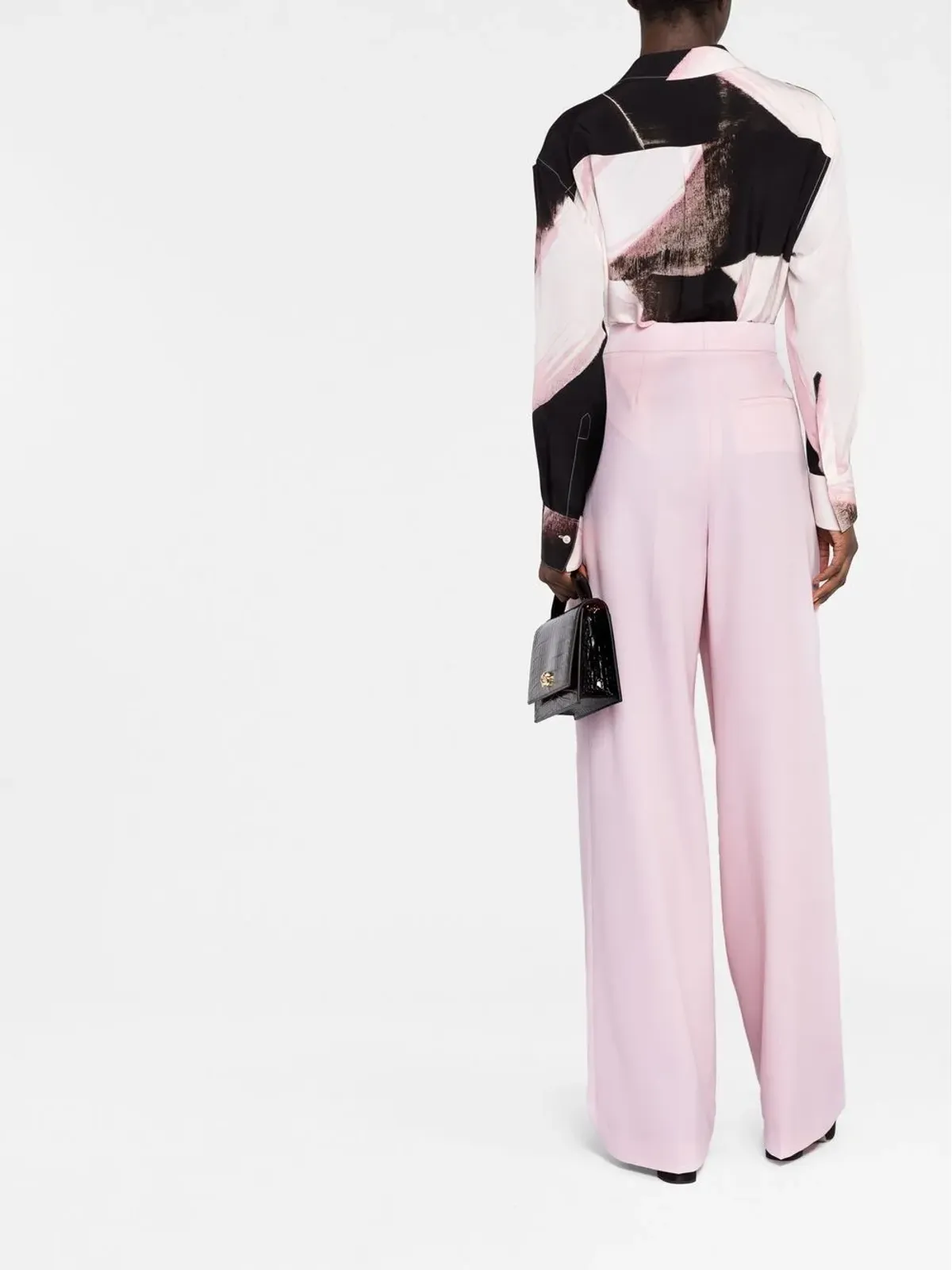 Alexander McQueen | プリーツ入りハイウエストパンツ ピンク - 画像4