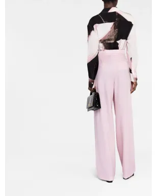 Alexander McQueen | プリーツ入りハイウエストパンツ ピンク - サムネイル4