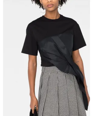 Alexander McQueen シャーリングディテール アシンメトリックTシャツ - サムネイル5