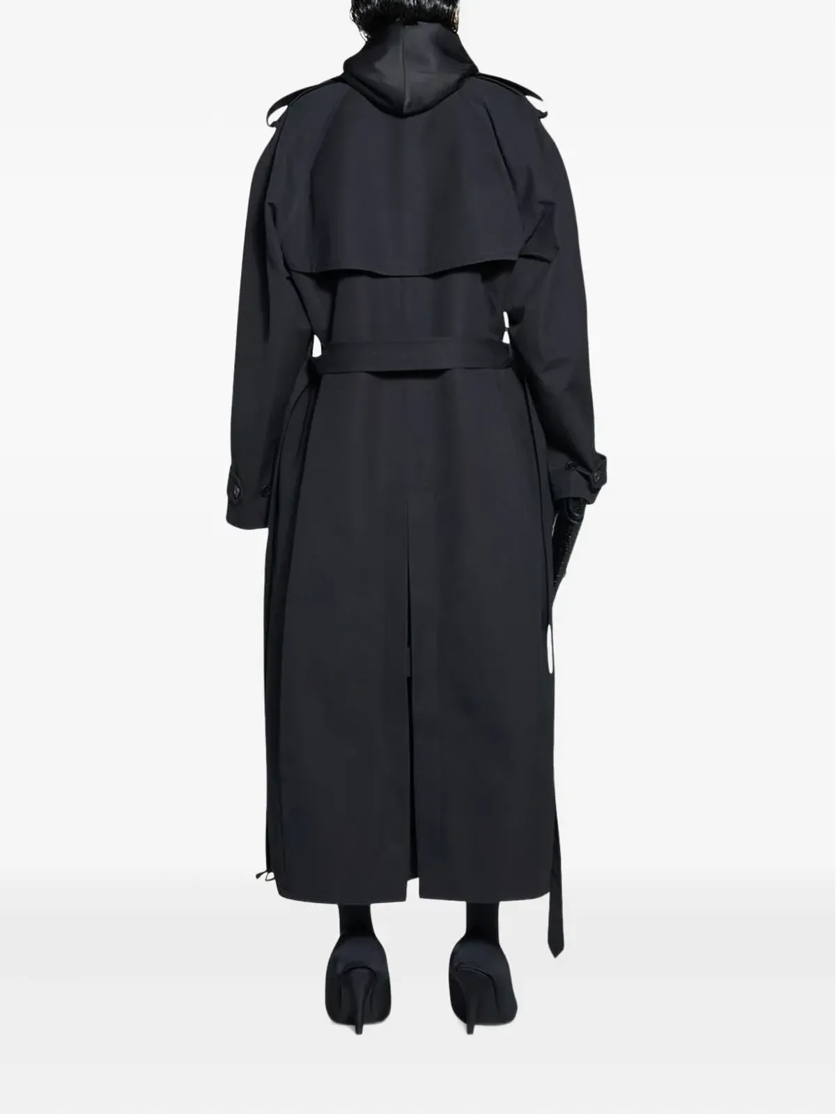 Balenciaga パッシーボウ ダブルブレスト トレンチコート - 画像4