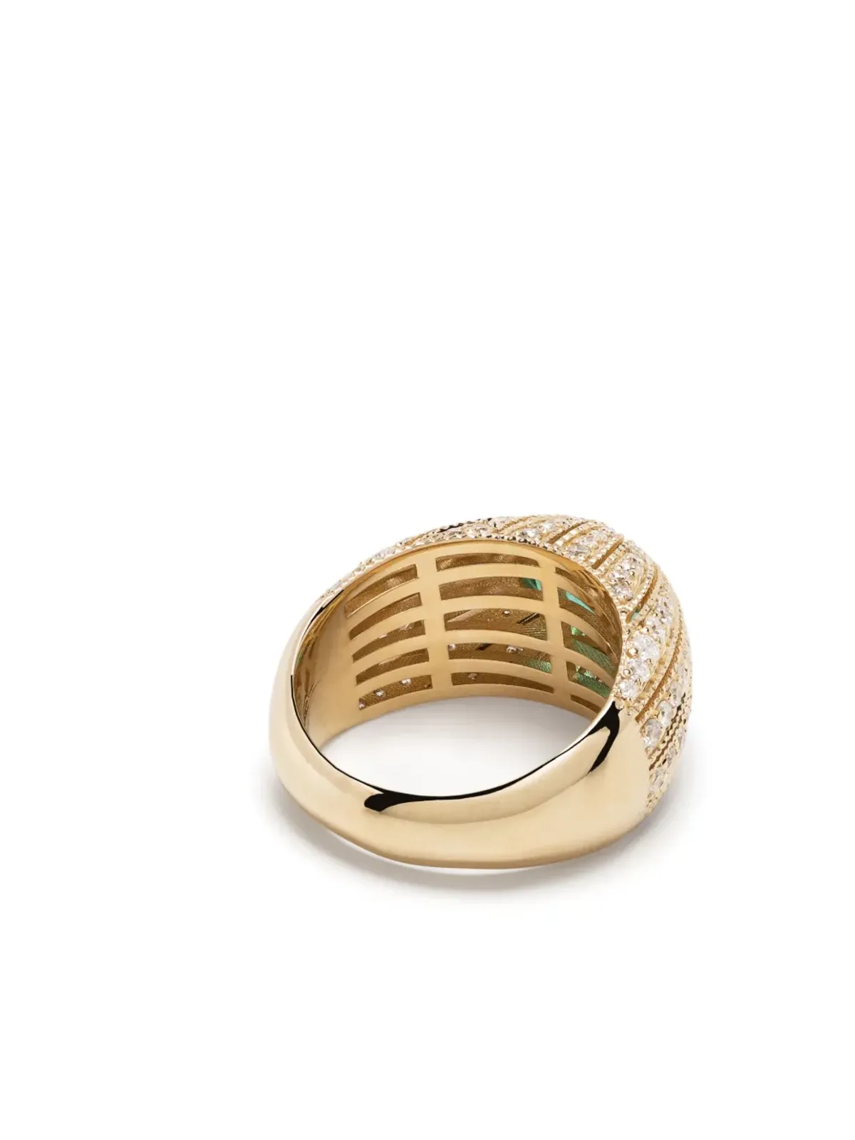 Jacquie Aiche 14K イエローゴールド エメラルドとダイヤモンド リング - 画像4