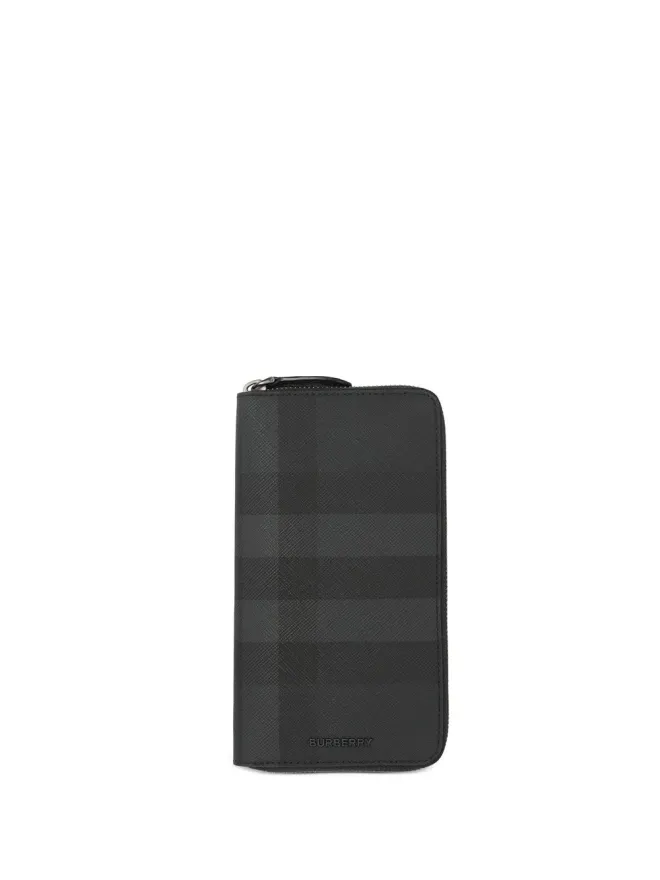 Burberry Burberry チェック柄レザー ジップアラウンド ウォレットの商品画像
