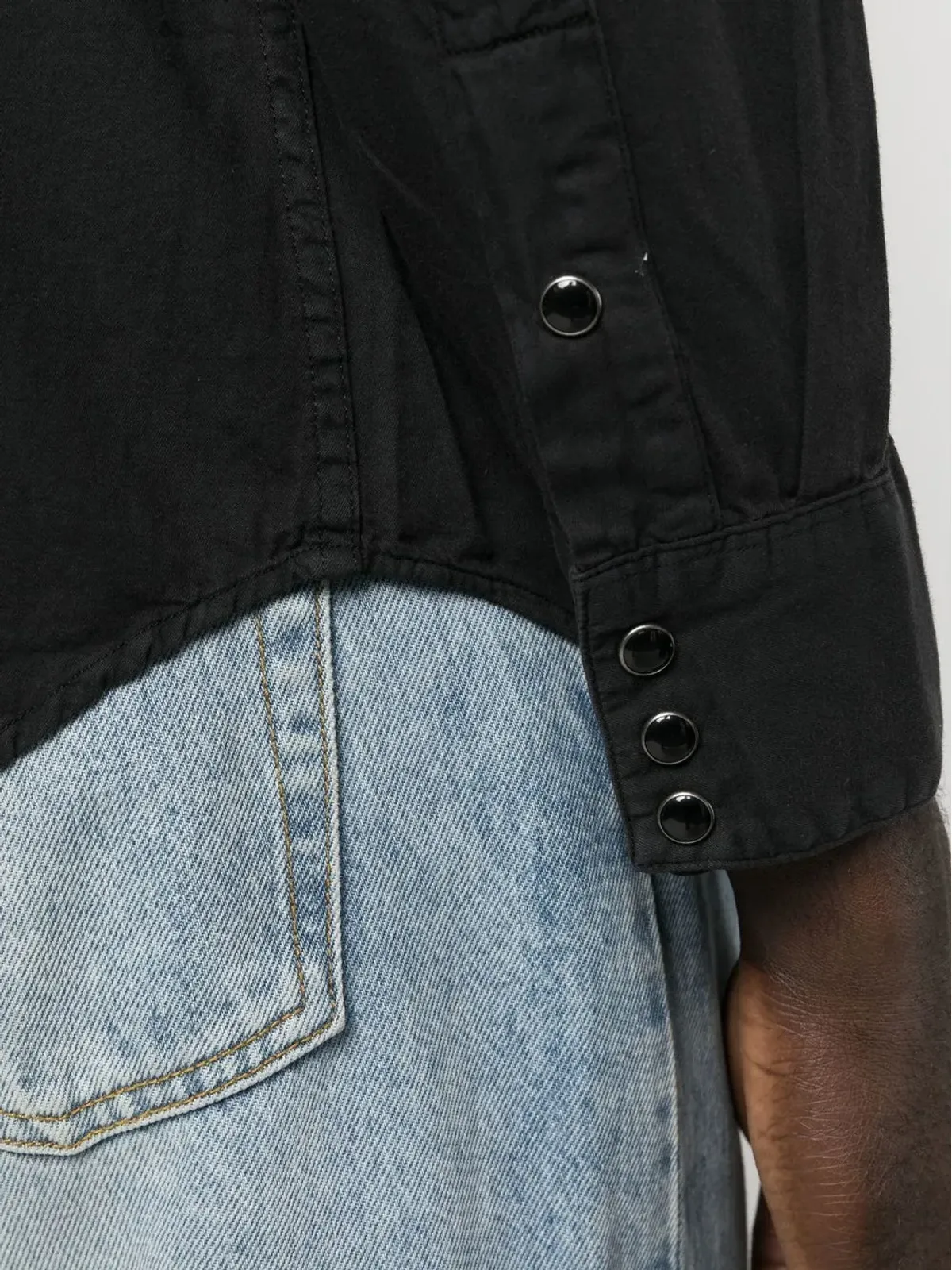 Ralph Lauren RRL ヘリテージ 前立てプレススタッド式シャツ - 画像5