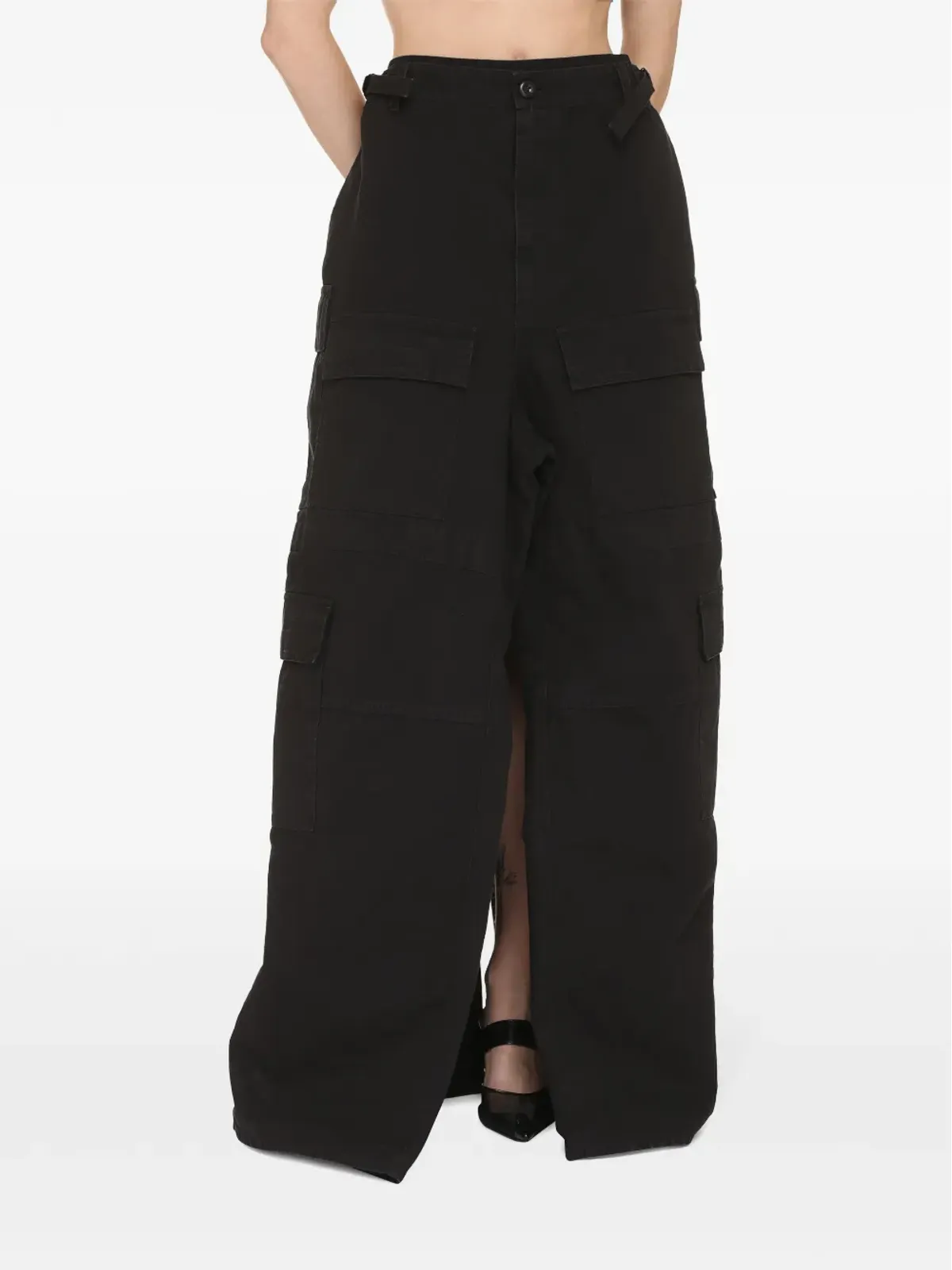 Balenciaga カーゴポケット付きスリットスカート - 画像2