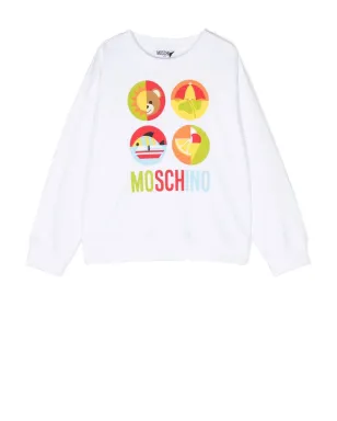 Moschino Kids グラフィックプリント コットン スウェットシャツ - サムネイル1