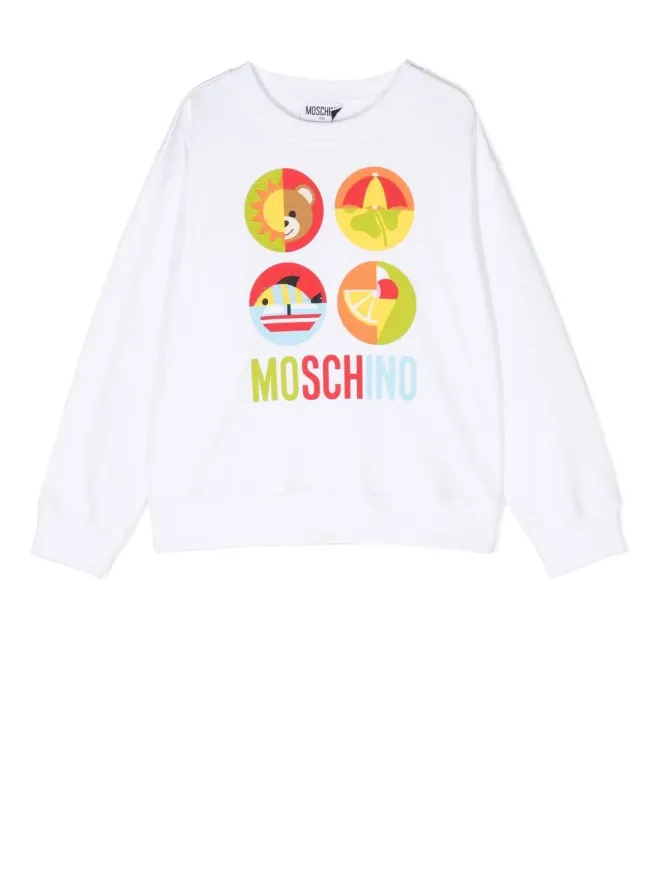 Moschino Kids Moschino Kids グラフィックプリント コットン スウェットシャツの商品画像