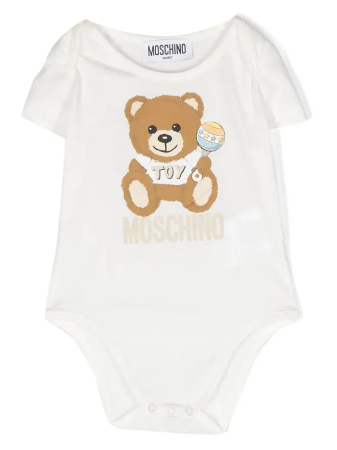 Moschino Kids Moschino Kids テディベア柄 半袖ベビーオールインワン セットの商品画像