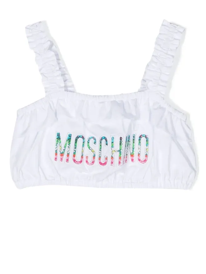 Moschino Kids Moschino Kids 刺繍ロゴ ビキニトップの商品画像