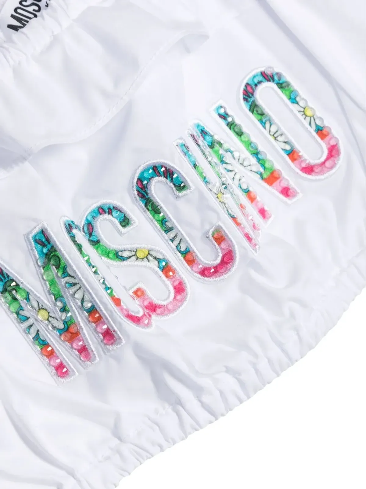 Moschino Kids 刺繍ロゴ ビキニトップ - 画像3