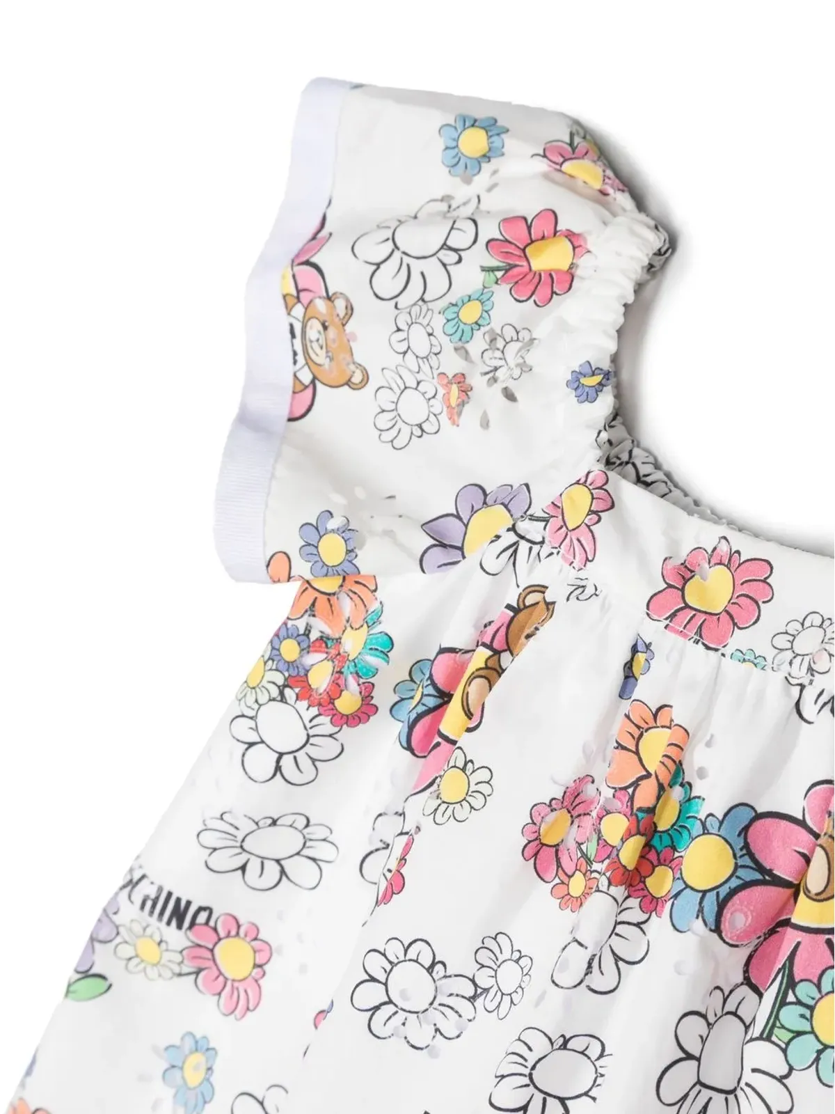Moschino Kids テディベア柄コットンワンピース - 画像3