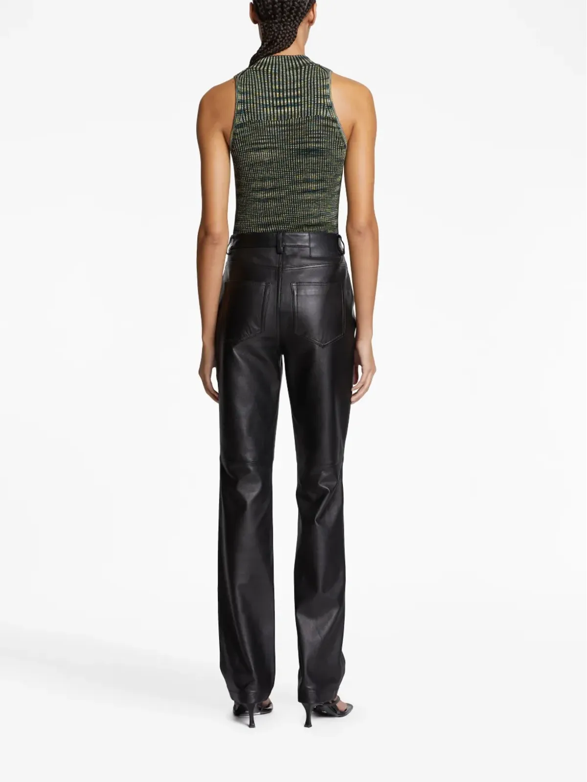 Proenza Schouler White Label スペースダイ リブ編みトップス - ブルー - 画像4