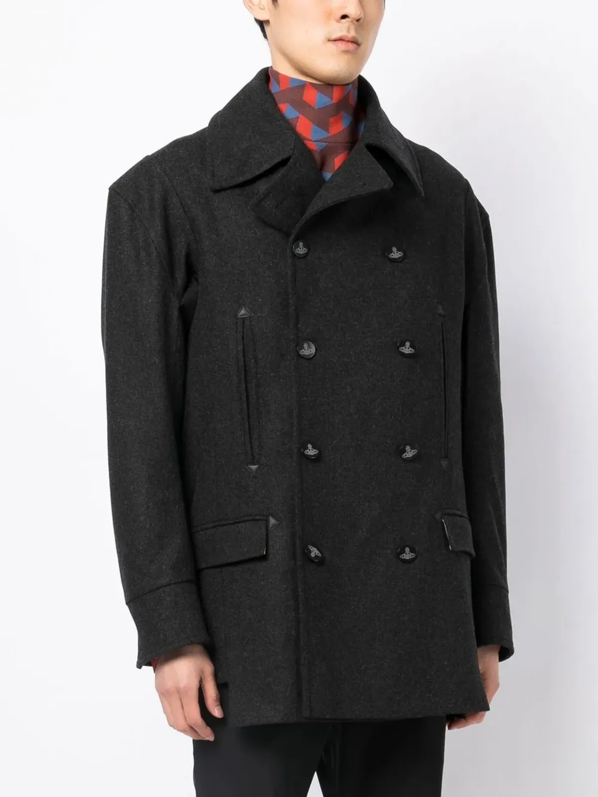 Vivienne Westwood ウールブレンドピーコート - 画像3