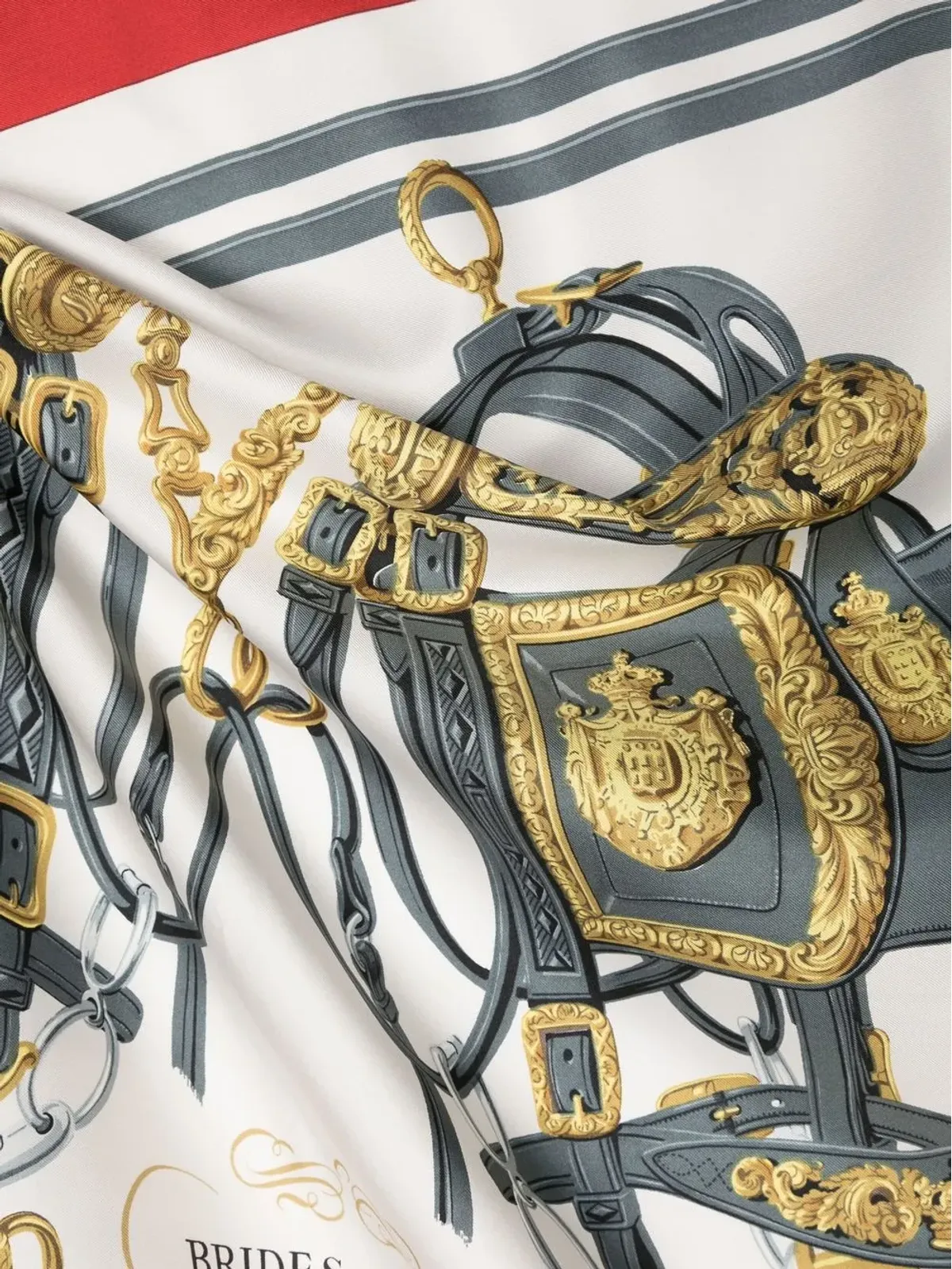 Hermès Pre-Owned ブライド・デ・ガラ シルクスカーフ - 画像3