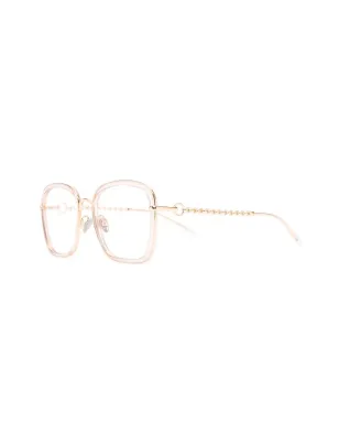 Pomellato Eyewear スクエアフレーム チェーンリンク メガネ - サムネイル2
