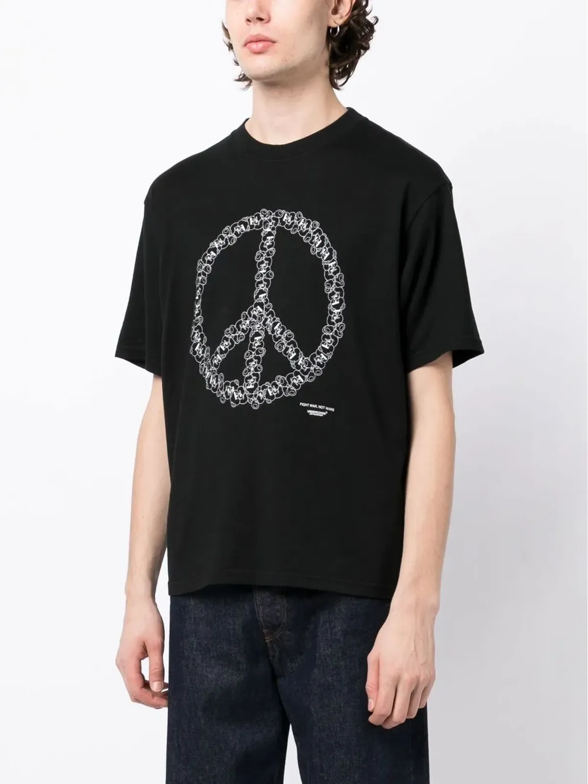 Undercover 平和記号コットンTシャツ - 画像3