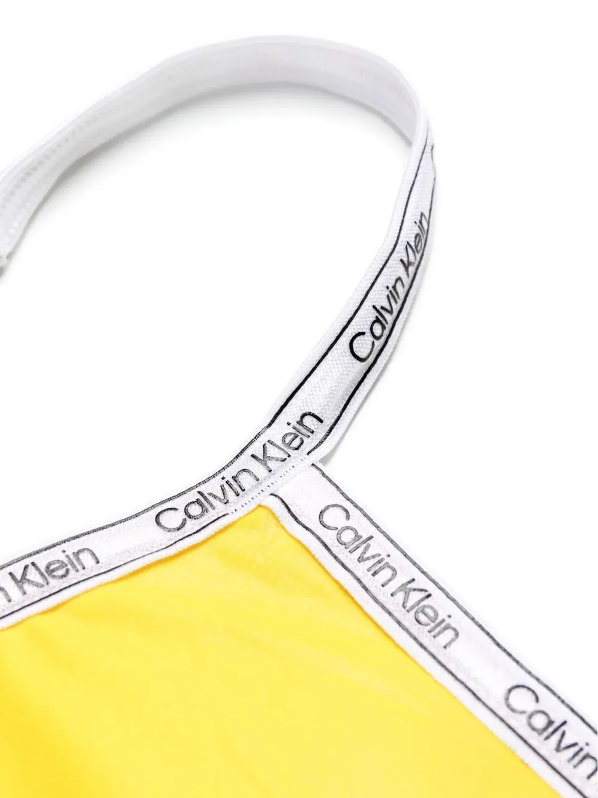 Calvin Klein ロゴプリント・ストラップ水着 - イエロー - 画像3